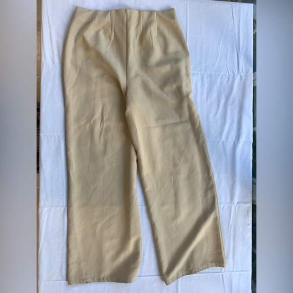 Madden NYC Beige faux leather Corset top and pant set - Picture 7 of 16